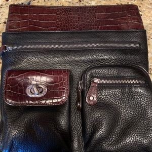 Brighton Snake Embossed Leather Crossbody #E252280